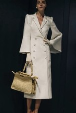 Fendi Rnway Double-breasted Wool Twill Coat 42/us6