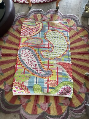MacKenzie-Childs CARNABY Rug 2' x 3'.