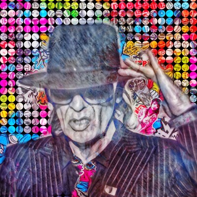 Hey Major Hommage Udo Lindenberg 80x80 cm Leinwandbilder/PopArt/Deutsche Musik