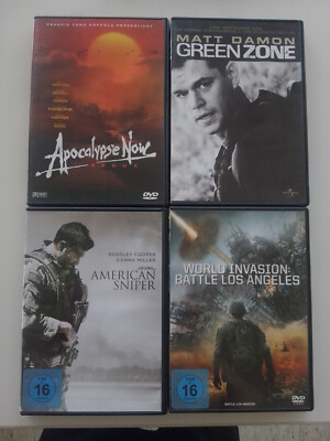 Apocalypse Now Redux DVD + American Sniper + Green Zone + World Invasion DVD