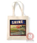 Sac Tote Réutilisable Imprimé De La Marque Shine Sac De Shopping Vintage Fruits
