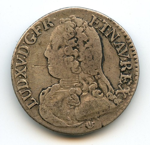 Louis XV (1715-1774) 1/5 ECU Of Branches D 'ol Olivier 1728 D Lyon - Picture 2 of 2