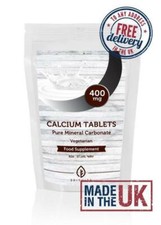 Calcium Carbonate 400mg Mineral Vitamin Tablets GB BritVits