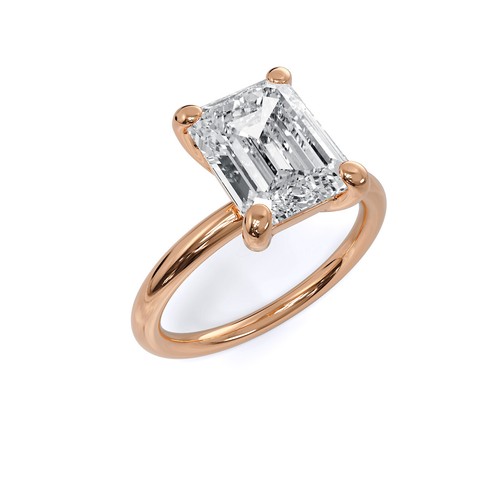 Diamond Engagement Ring VVS2 E Emerald 3 Ct Lab Created IGI Certified Sparkling - Picture 7 of 12