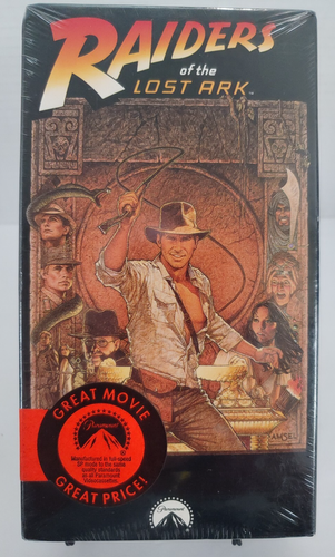 Indiana Jones Raiders of the Lost Ark (VHS, 1989) Brand New Factory Sealed - 第 1/6 張圖片