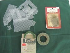 Vintage Floratape Flower Stem Wrapping, 2PC,  1/2 Yds, American Can Co.PINS,