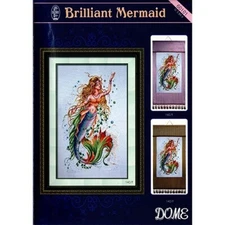 Dome Cross Stitch Chart .  (Chart Pack) Brilliant Mermaid