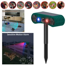 Outdoor Solar Wireless Motion Sensor Alarm 13 Sound Detector 130db Loud Noise