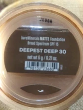 Bareminerals Matte Foundation Deepest Deep 30 New 