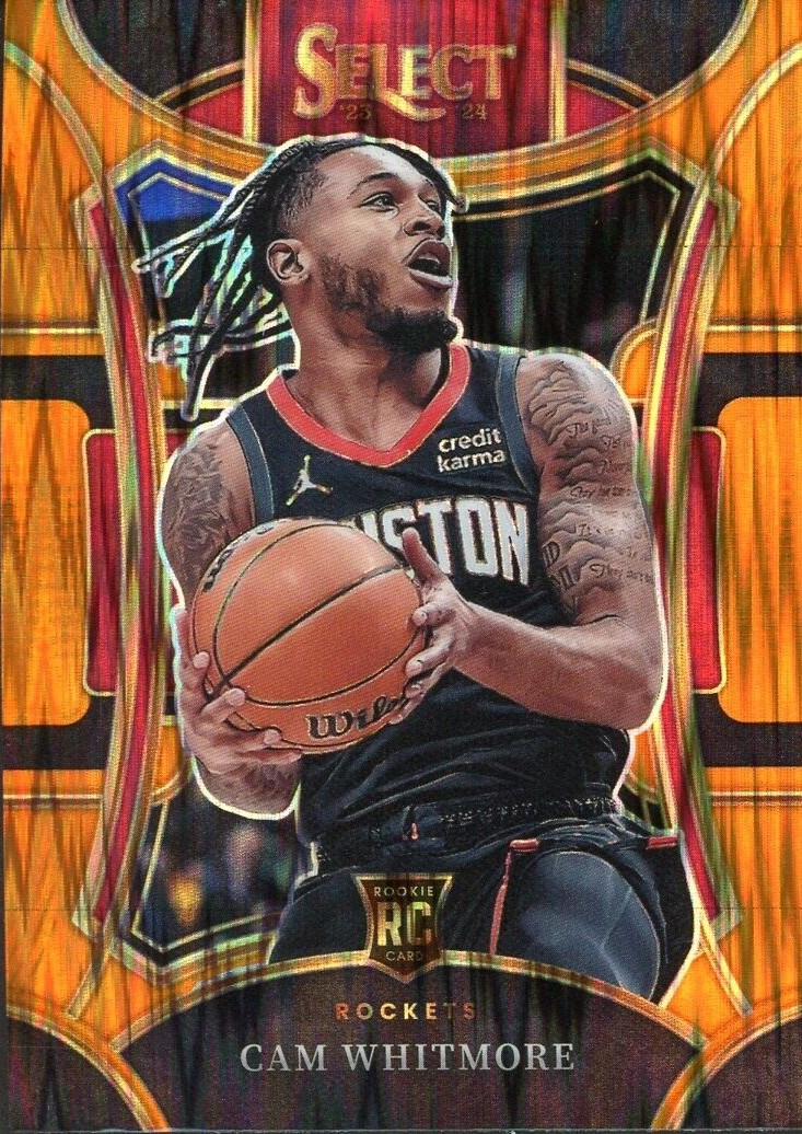 CAM WHITMORE 2023-24 Panini Select Mezzanine Orange Flash Rookie Card RC #307