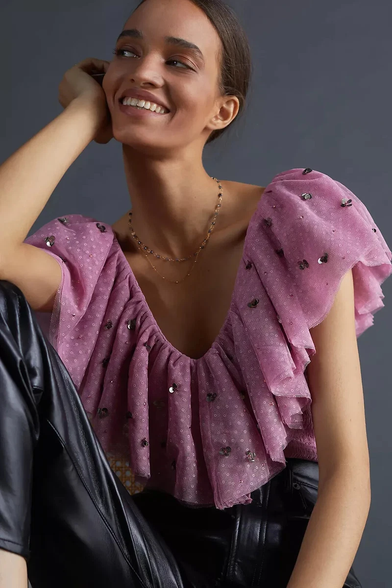 Mauve blouse sale
