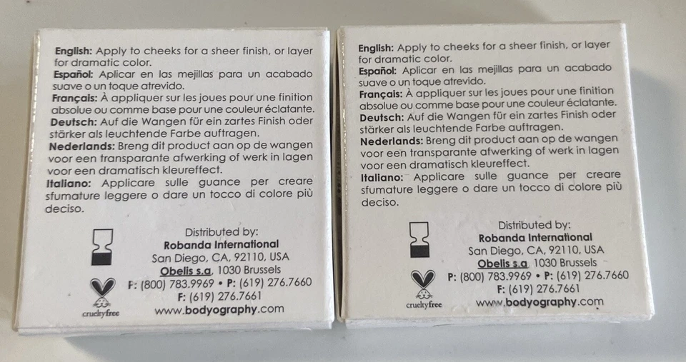 (2) PACOTE! BODYOGRAPHY ( 6704 SEA PEARL ) CREME/CREME BLUSH - 0,14 OZ/4G - Imagem 3 de 4