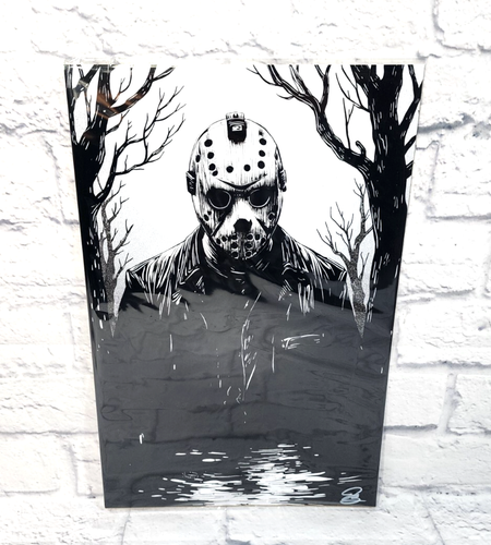 Jason Voorhees 11x17 Horror Kunstdruck Poster signiert COA Limited Edition 2/25