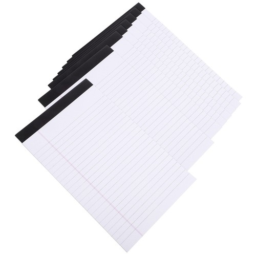Blocs-notes Juridiques Jaunes – Lot De 48, Format 12,7x20,3 Cm, Papier Ligné 80g, Perforés