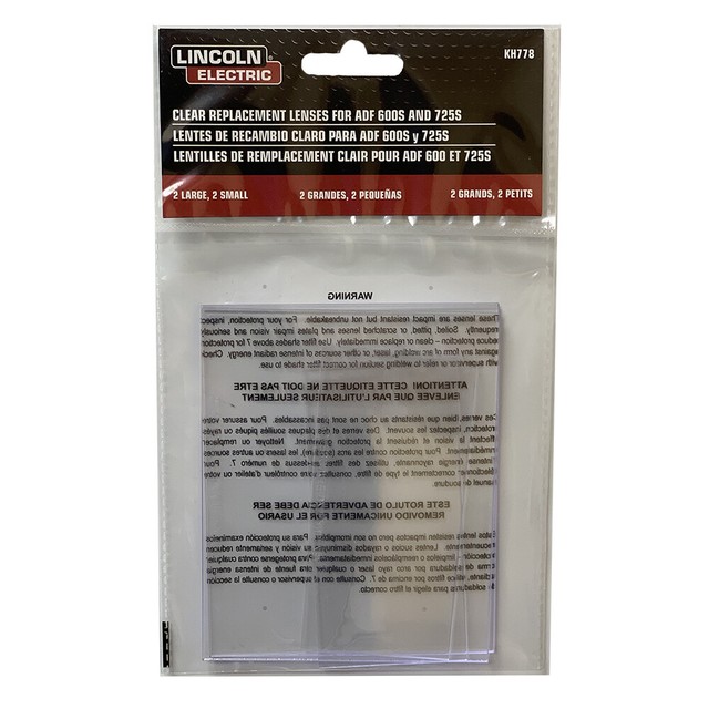 Lincoln Electric Clear Polycarbonate Replacement Cover Lens Kit, KH778