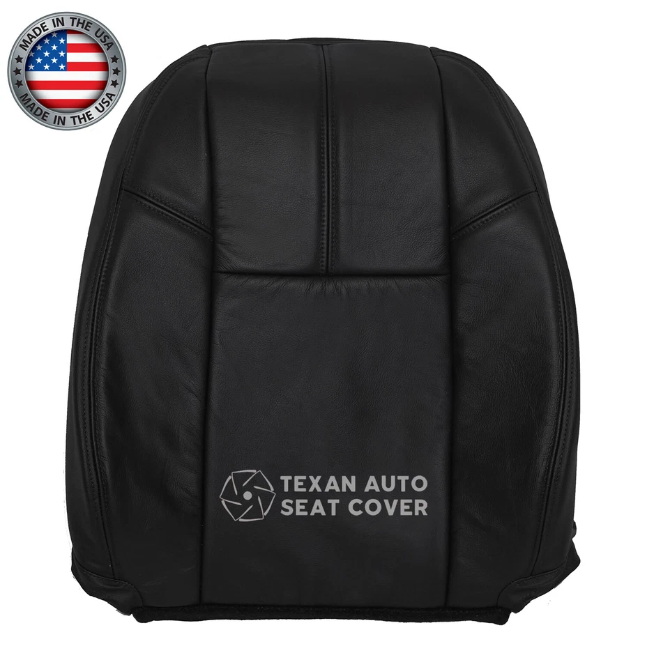 For 2007-2014 GMC Sierra 1500 Denali, 2500 SLT, SLE/SL Front Seat Cover Black - Image 4 of 4