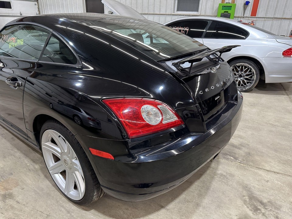 04-08 CHRYSLER CROSSFIRE REAR BUMPER COVER BLACK CLEAR PAINT P41 | eBay
