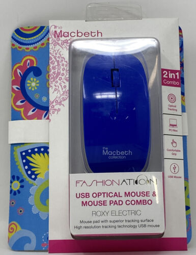 Tapis de souris optique et tapis de souris USB The Macbeth Collection Fashionation - Roxy électrique - Photo 1 sur 7