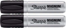 Sharpie Pro Magnum Permanent Marker, Black 2 pack Free Shipping