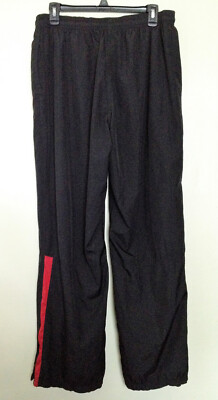 Men's Reebok Jogging Black & Red Athletic Pants Sweatpants