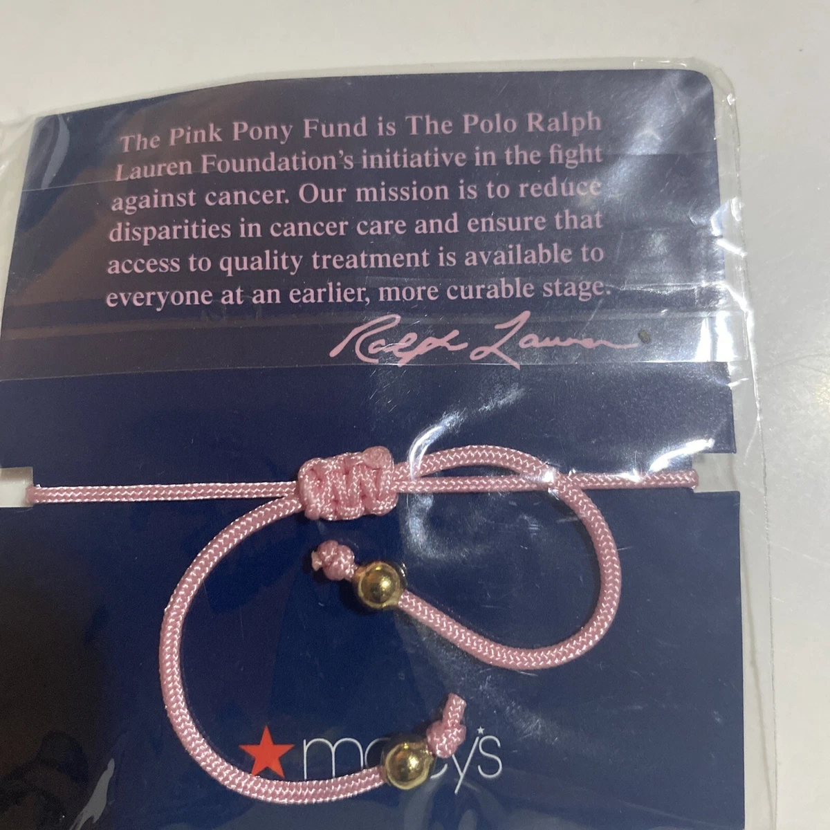 Ralph Lauren Pink Pony Bracelet NEW eBay