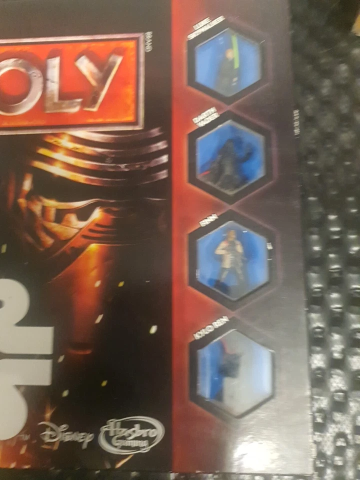 Star Wars Force Awakens Monopoly 2015 Board Game Disney Hasbro New Unplayed - Image 2 of 4