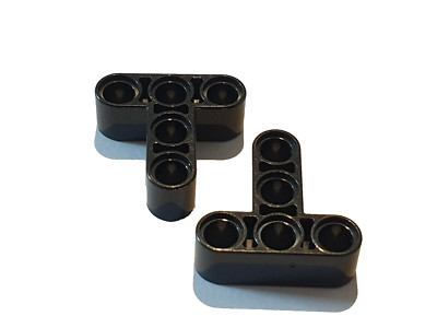 2x Lego Technic Liftarm T-Stück 3x3 #60484 Schwarz