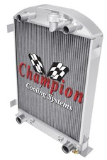 Er Champion 3 Row Radiator Flathead Configuration For 1932 Ford High Boy Er Champion 3 Row Radiator Flathead Configuration For 1932 Ford High Boy