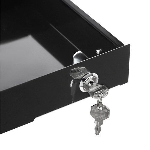 Under Desk Sliding Pull-Out Drawer Organizer - Space Saver with Lock - Picture 20 of 20