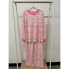 Eddie Bauer Girls Aurora Pink Rainbow Pine Tree Pajama Set 2PC NWT L 14-16