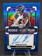2022 Contenders Optic - ROTY Contenders Autographs Dameon Pierce Blue Prizm /60