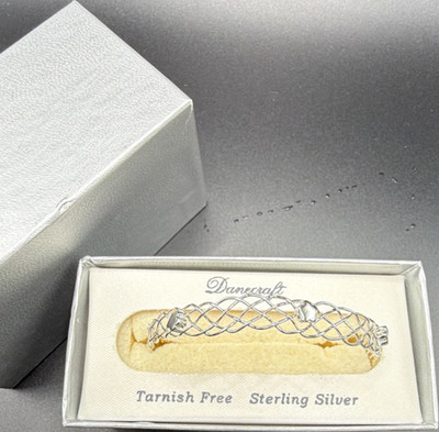 Danecraft 925 Sterling Silber geflochtene Kette Armband Federring Thailand
