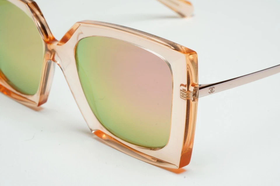 Очки солнцезащитные Chanel 2018 поляризованные розовое золото зеркальные квадратные 6051 c. 1649/E0 191025 - Изображение 4 из 4