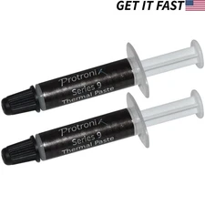 2x Silver Performance Thermal Paste CPU Heatsink Compound Grease Syringe, 1G