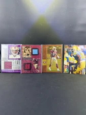 4 Card J.J. Stokes Lot RC, Jersey Cards, & #'d 49ers WR  Memorabilia NFL