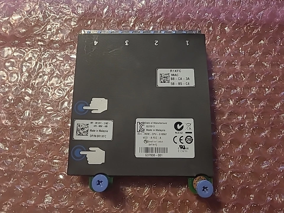 DELL 0R1XFC QUAD PORT 1GB ETHERNET DAUGHTER CARD - Image 2 of 2