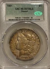 1901 P Morgan Silver Dollar CAC VG Details Tough Date Morgan