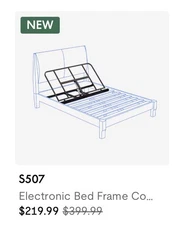 Motorized adjustable bed base Twin, Full, Queen
