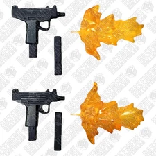 Mezco One:12 Deadpool - Two Uzi Submachine Guns & Effects Wolverine 1:12 Scale