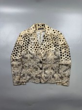 Women s Gianfranco GF Ferre Vintage Abstract Pattern Cotton Blazer Y1218
