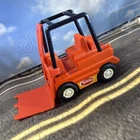 Vintage 1980's Tonka Mini 55508 Plastic & Metal 4" Orange Forklift