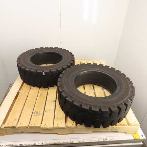 Nexen SolidPro 28 x 9-15 / 7.00 (8.15-15) Solid Cushion Forklift Tire Set/2