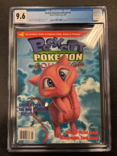 Beckett Pokemon Collector #6 CGC 9.6 Beckett Publications 02/2000 GCB#7003 TCGC