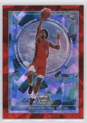 2023 Contenders Optic Red Cracked Ice Prizm 10/175 Scoot Henderson Rookie RC 5ub