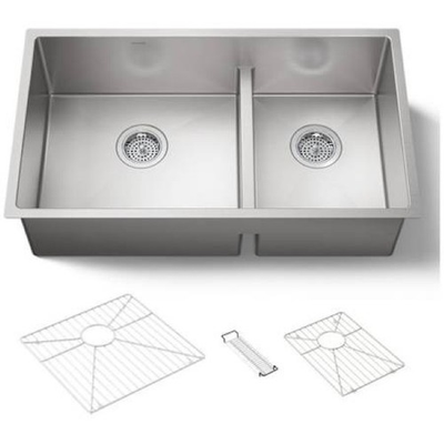 #ad New Kohler K 5284 NA Strive 32 Smart Divide® Under Mount Large Medium Double B $740.77