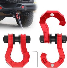 3/4" D Ring Separate Shackles, 44,000lbs Break Strength Easy Open RedRed