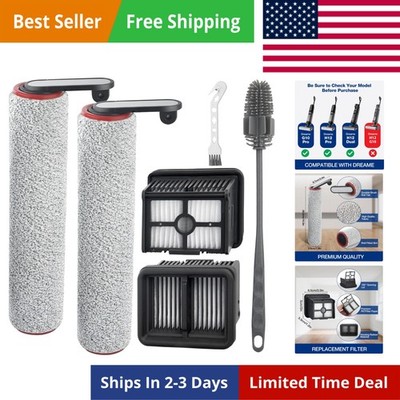 H12 Pro Roller Brush Replacement and HEPA Filter for Dreame H12 Pro, H12 Dual...