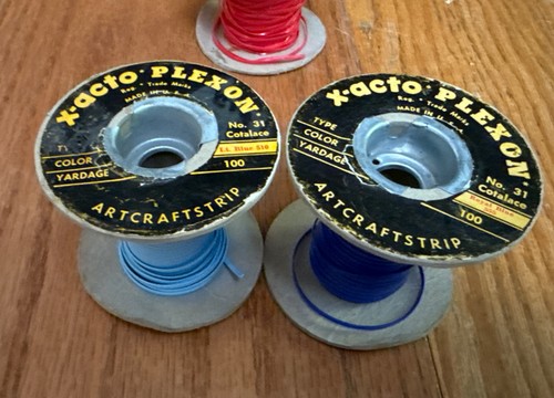 Vintage Lot Of 10 Partial Rolls 9 Colors Lanyard Gimp String X-Acto Plexon ++ - Picture 3 of 5
