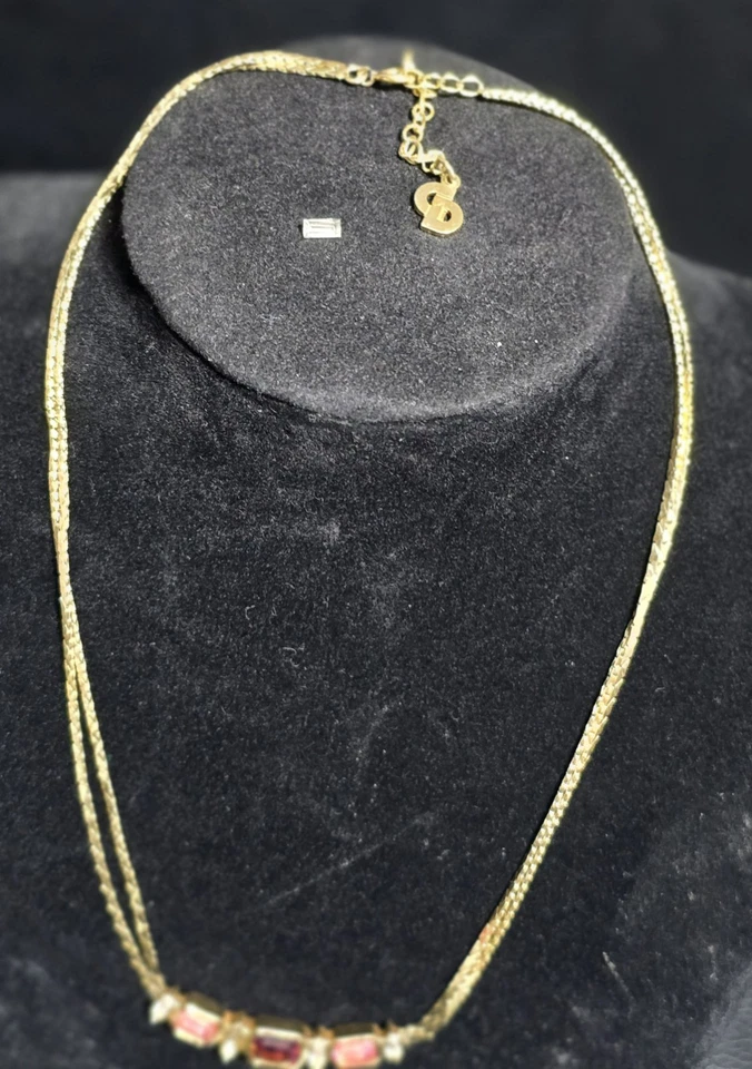 Collar Vintage Christian Dior Diorette Chapado en Oro. Foto 2 de 4