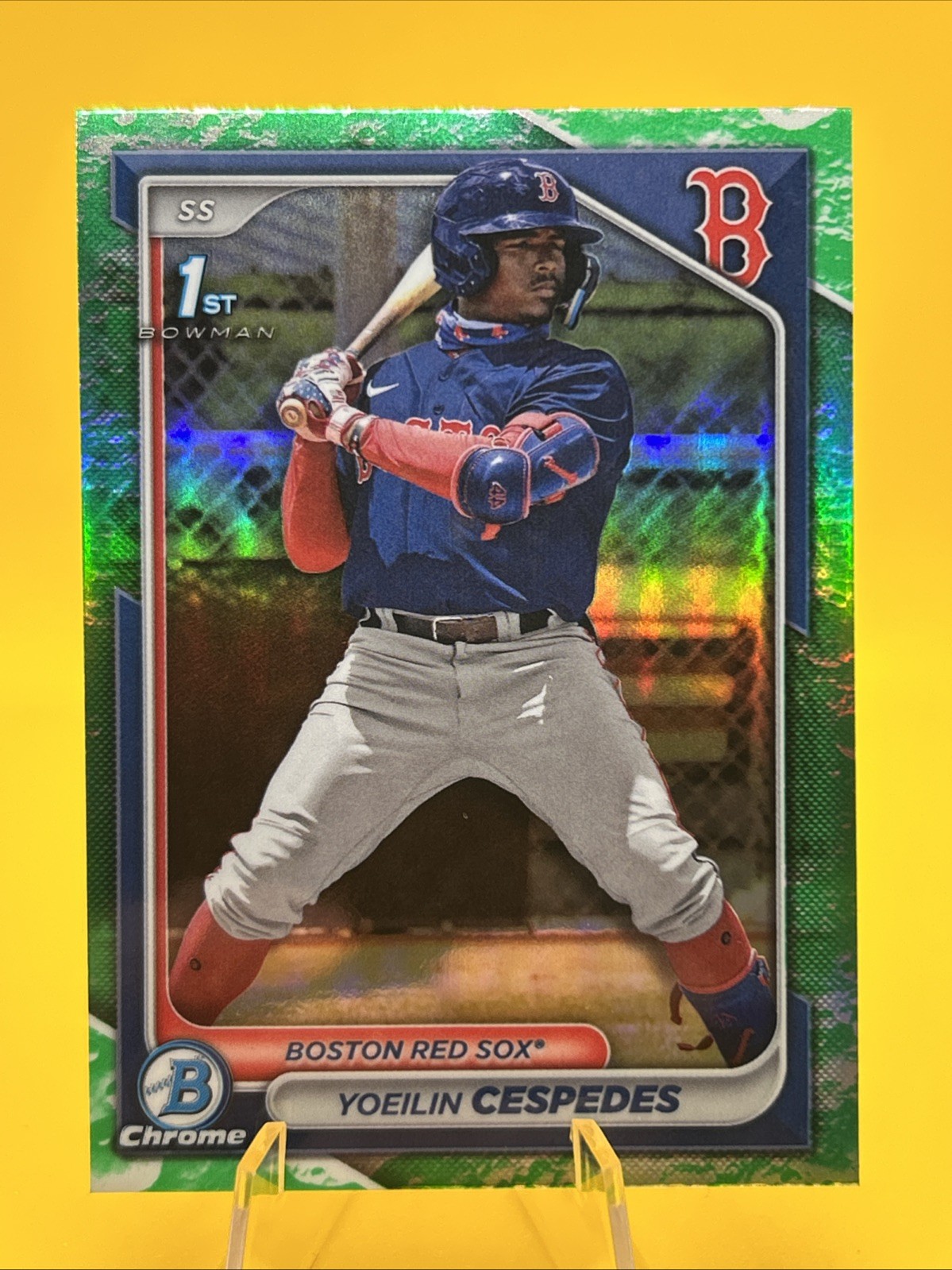 2024 Bowman - Chrome Prospects Yoeilin Cespedes #BCP-139 Lunar Glow Refractor...